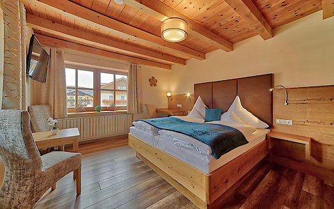 Schlafzimmer im Ferienhaus Bayern
